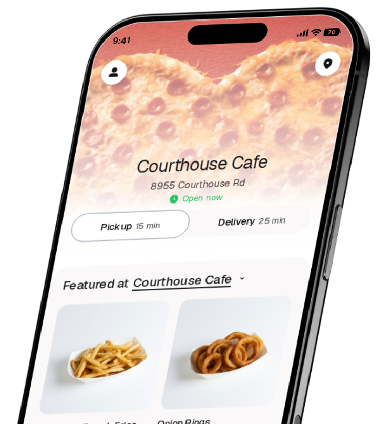 Courthouse Cafe app preview