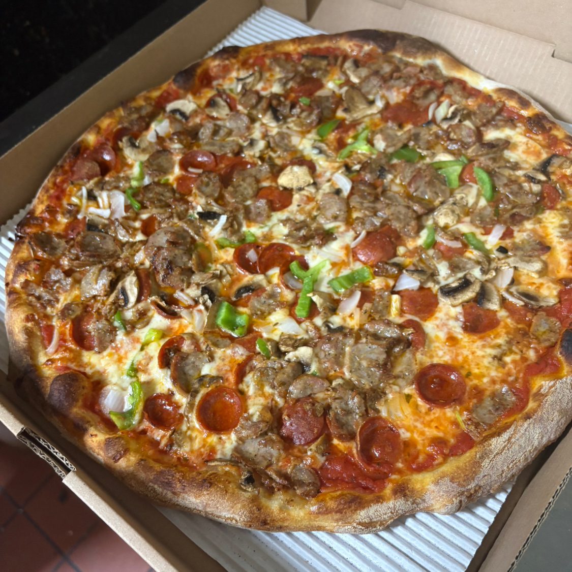The Courthouse Special Pizza.