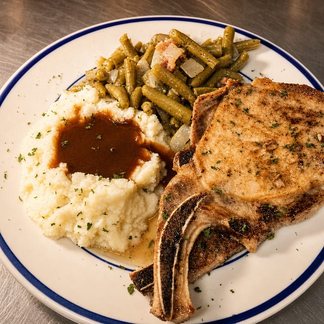 Pork Chop Dinner.