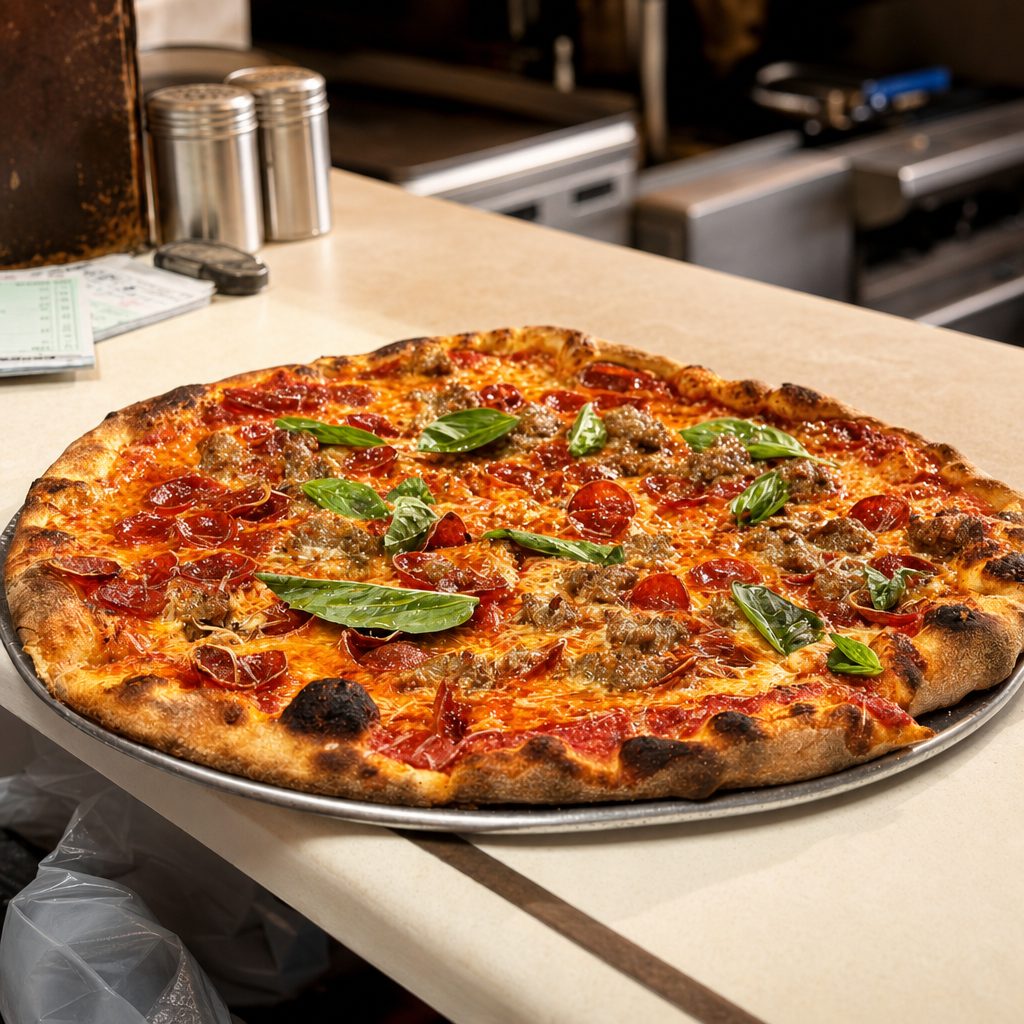 The Honey Moon Pizza.